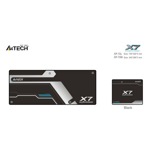 A4Tech X6 Gaming Mouse Pad XP-70L, size, 750 x 300 x 3mm