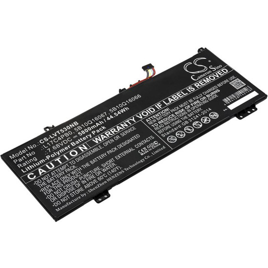 Laptop Battery for LENOVO IdeaPad 530S, Yoga 530-14A  L17C4PB0 7,68V 5800mAh LiPo CAMERON SINO