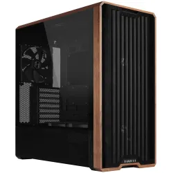 Case Lian-Li LANCOOL 217 Mid-Tower, Tempered Glass, Wood-Black