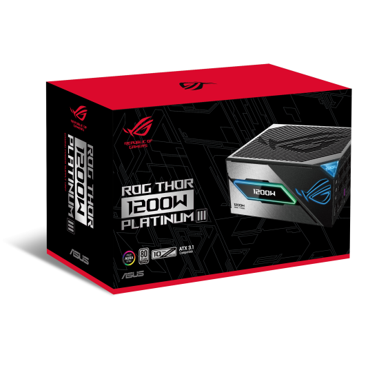 Power Supply ASUS ROG THOR III 1200W , 80+ Platinum PCIe 5.1, Fully Modular