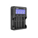 Charger for NIMH/LiIon batteries 4 slots LCD display USB VX4 SET XTAR