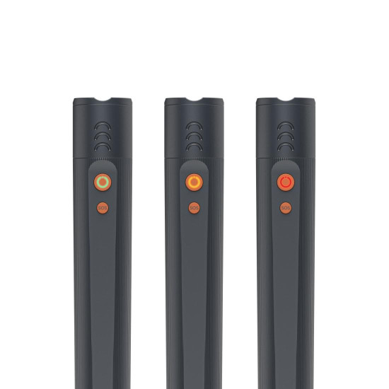 Hama “FLX1200-C” LED Torch, Rechargeable, Shockproof, Alu, 4 Modes + SOS, Zoom