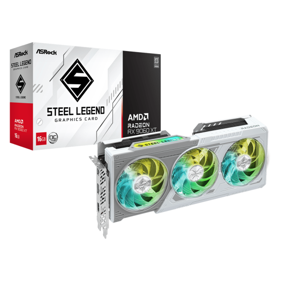 Graphic card ASRock RADEON RX 9060 XT Steel Legend 16GB OC GDDR6