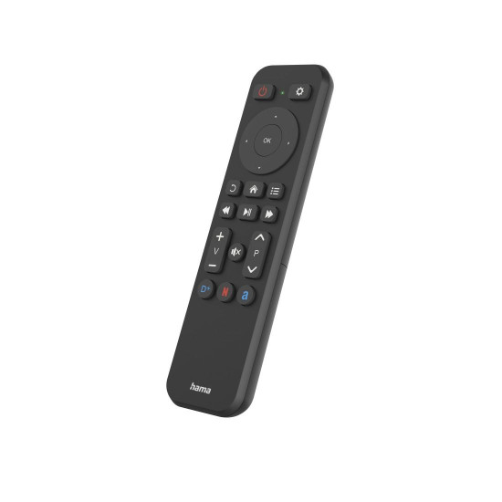 Hama Remote Control for TV + Netflix, Prime Video, Disney+ Buttons, Programmable