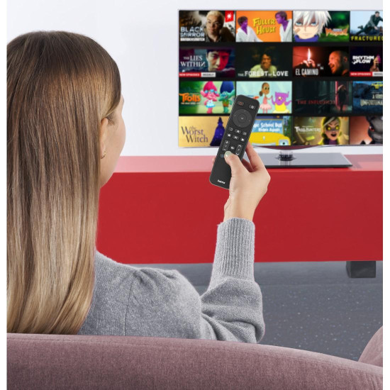 Hama Remote Control for TV + Netflix, Prime Video, Disney+ Buttons, Programmable