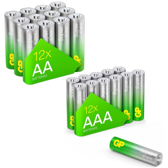 GP SUMMER PACK alkaline batteries  ULTRA AA x 12 pcs. + ULTRA AAA x 12 pcs. + Fan  GP BATTERIES