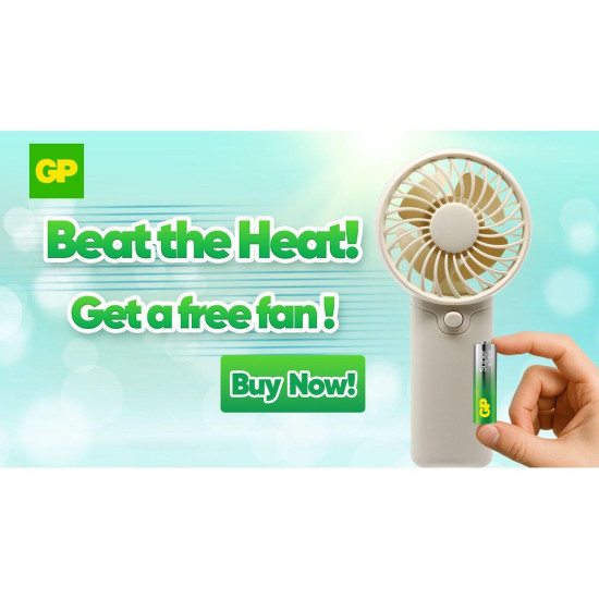 GP SUMMER PACK alkaline batteries  ULTRA AA x 12 pcs. + ULTRA AAA x 12 pcs. + Fan  GP BATTERIES