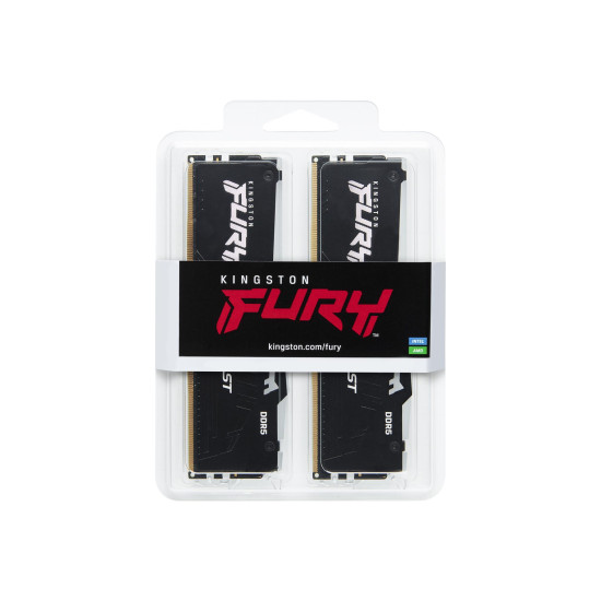 Memory Kingston FURY Beast Black 64GB(2x32GB) DDR5 5600MHz CL40