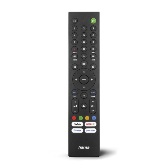 Hama Universal Remote Control for Sony TVs, IR, Teachable, with 4 app buttons