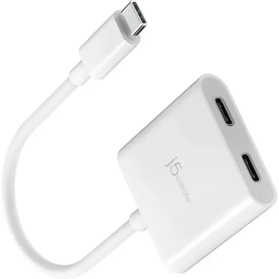 j5create USB-C® to Dual USB-C Adapter
