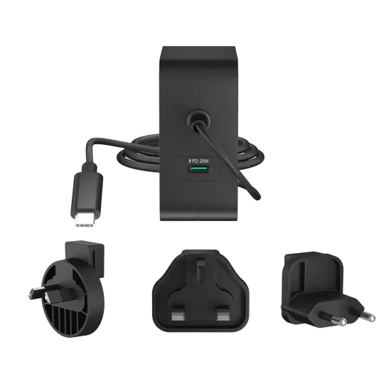 j5create JUP25102V Charger 220V- GaN 102W USB-C 2ports- for laptops, tablets, phones