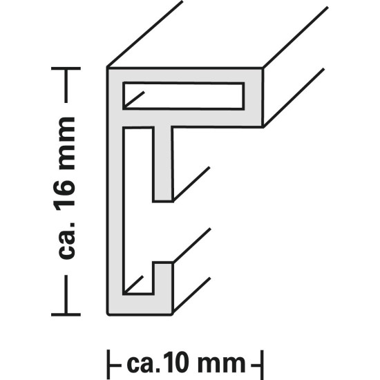 Hama “Chiaro” Plastic Frame, white, 30 x 40 cm