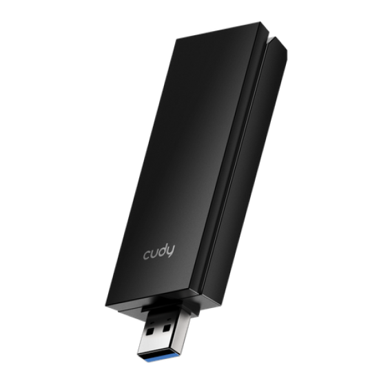 Network card Cudy WU5400, AX5400, Tri-band router WiFi6/6E, USB 3.0