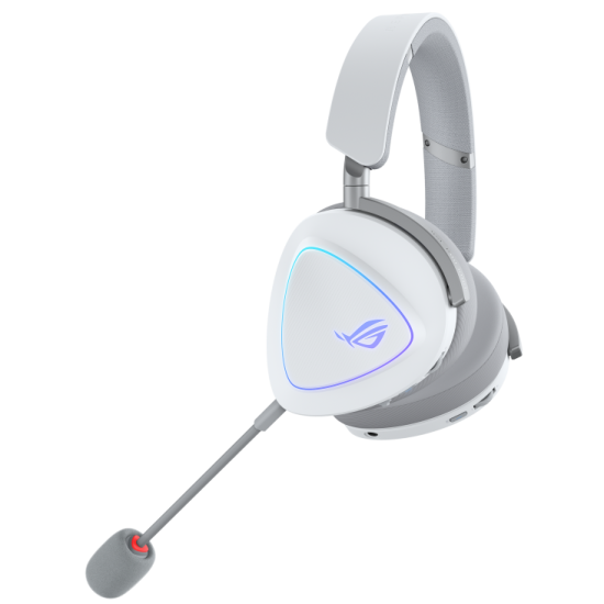 Gaming Wireless Headphones ASUS ROG Delta II White - USB-C, Aura Sync RGB