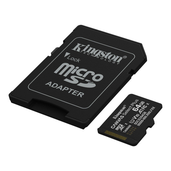 Memory card Kingston Canvas Select Plus, microSDXC 64GB