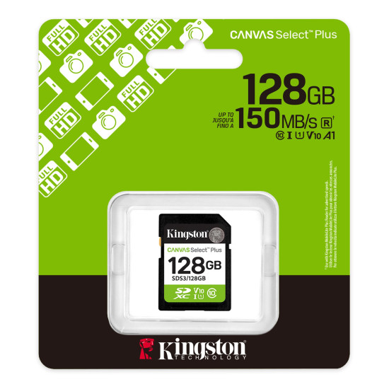 Memory card Kingston Canvas Select Plus SD 128GB