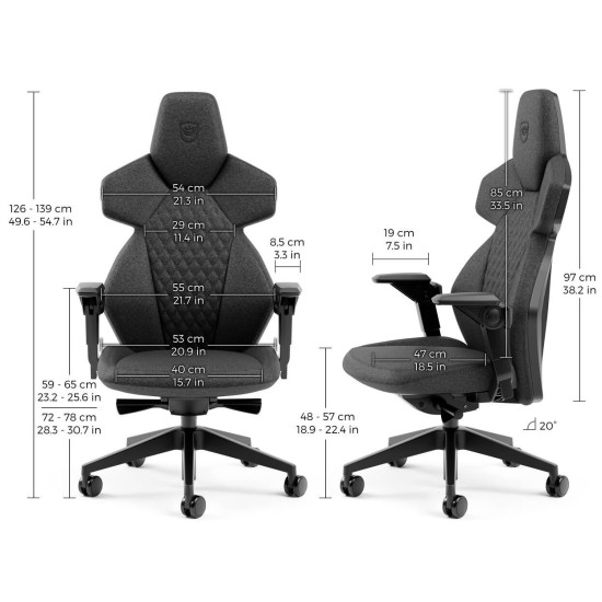 Gaming Chair noblechairs DAWN - Fabric Granite
