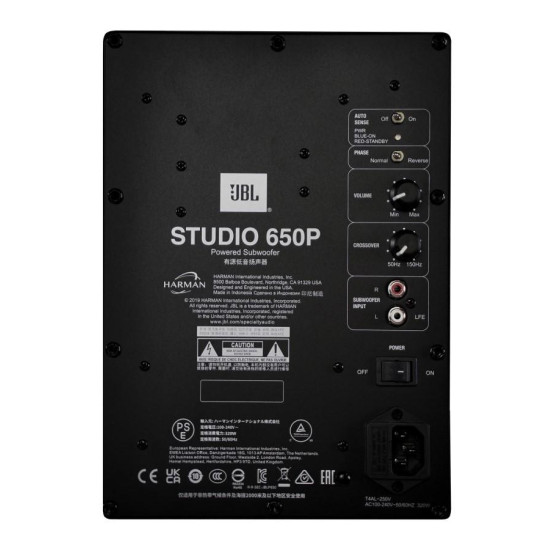 High-performance subwoofer - JBL Studio 650P Home Audio Loudspeaker System
