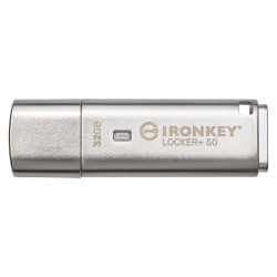 USB памет KINGSTON IronKey Locker+ 50 - 32GB XTS-AES 256-bit