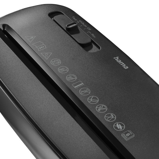 Hama “Classic S61” Document Shredder, Shredder with Security Level P2 T2 E2