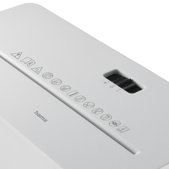 Hama “Safe X40-W” Document Shredder, Shredder with Security Level P4 T4 E3