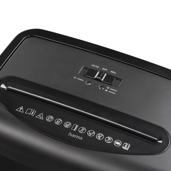 Hama “Prime M80” Document Shredder, Shredder with Security Level P5 T5 E4