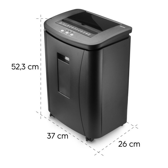 Hama “Safe Auto M1200” Document Shredder, Shredder with Security Level P4 T4 E3