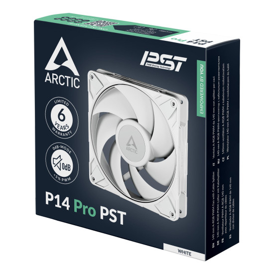 Fan ARCTIC P14 Pro PST White - 140mm PWM