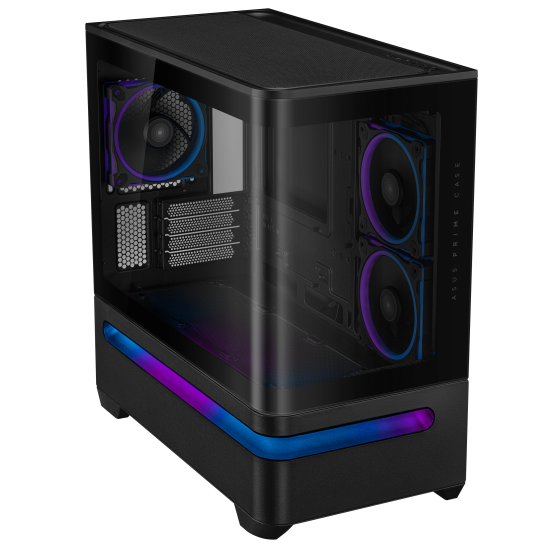 Case ASUS Prime AP202 ARGB mATX + 3 ARGB Fans - Black