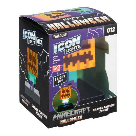 Paladone Icons: Minecraft - Zombie Jack O Lantern Light PP15302MCF figurine