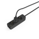 Hama 3-Way Power Strip, with Incr. Touch Protect., 1.4 m, black