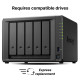 Мрежов сторидж Synology NAS DS1525+, за 5 диска, AMD Ryzen V1500B, 8GB DDR4 SODIMM