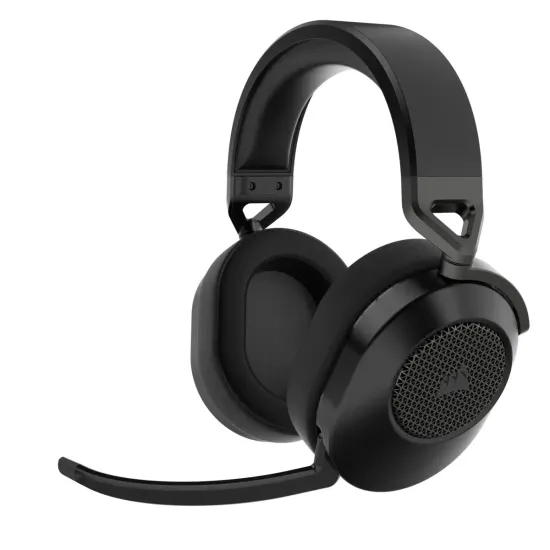 Gaming headset with microphone Corsair HS65 v2 Carbon wireless and Bluetooth PC/PS5/PS4, Black