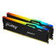 Memory Kingston FURY Beast RGB Black 32GB (2x16GB) DDR5 5600MHz CL40 - Intel XMP