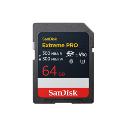 SanDisk Memory Card Extreme Pro SDXC 64GB 300MB/s & 300Mb/s Class 10 V90 UHS-II