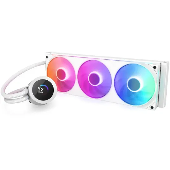 AIO Liquid Cooler NZXT Kraken Plus 360 RGB LCD Display - White