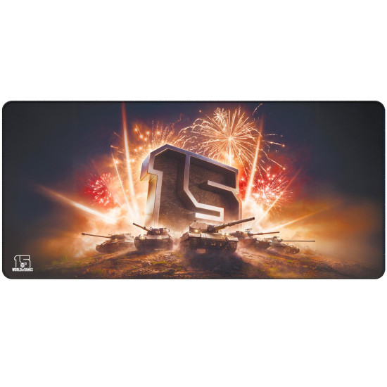 Mousepad World of Tanks 15 Anniversary, XL