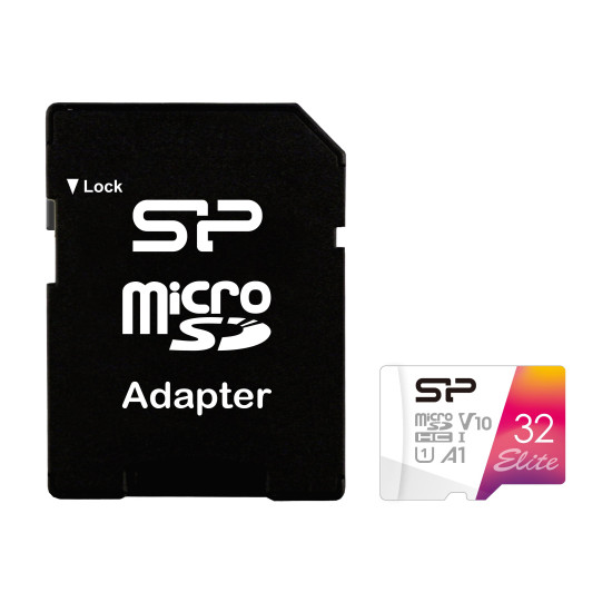 Memory card Silicon Power Elite Colorful 32GB, microSDXC, Class 10, SD Adapter