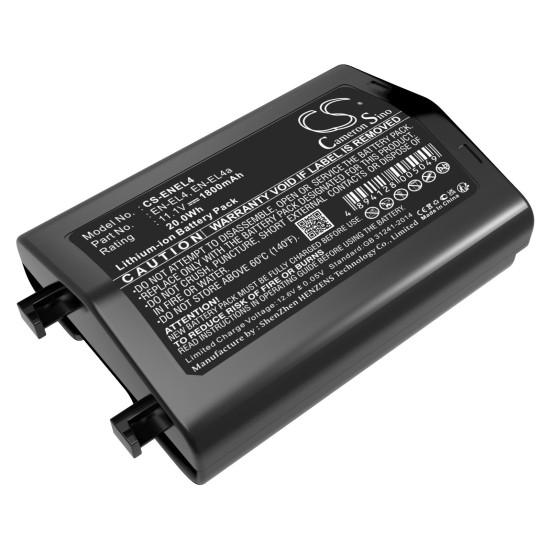 Camera Battery for NIKON (EN-EL4) LiIon 11.1V 1800mAh Cameron Sino