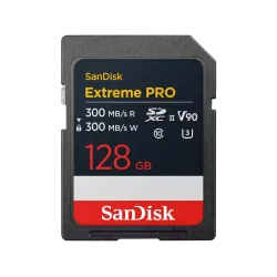 SanDisk Memory card Extreme Pro SDXC 128GB 300MB/s & 300Mb/s Class 10 V90 UHS-II