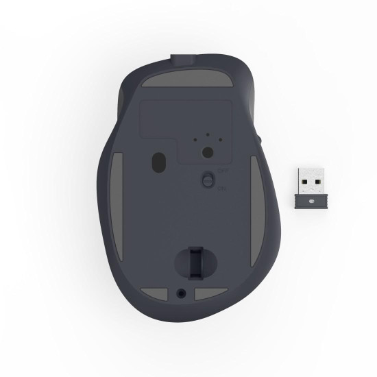 Hama “WM-500” Wireless Mouse, Ergonom., 6 Buttons, W/O Click Noise, Battery, blk