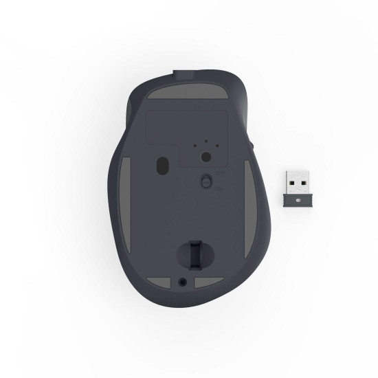 Hama “WM-500” Wireless Mouse, Ergonom., 6 Buttons, W/O Click Noise, Battery, blk