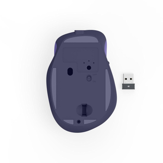 Hama “WM-500” Wireless Mouse, Ergonom., 6 Buttons, No Click Noise, Battery, purple