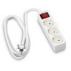 Hama Power Strip, 3-Way, with Switch, 1.4 m, white