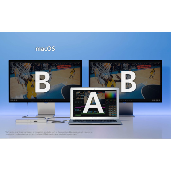 ATEN Docking 11-in-1 USB-C Multiport Dock + Power Pass-Through, 2 x HDMI, LAN, 3.5mm, USB-C, SD Card, microSD, 3 x USB 3.2