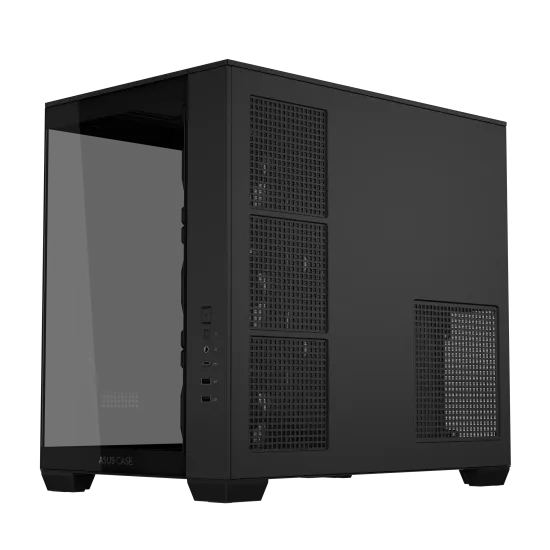 Case ASUS A32 PLUS Tempered Glass + 4 ARGB Fans - Black