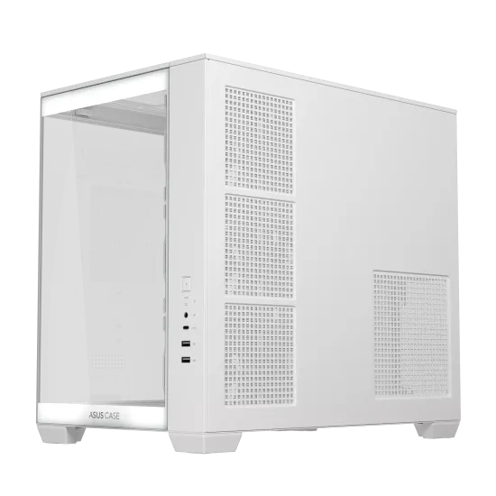 Case ASUS A32 PLUS Tempered Glass + 4 ARGB Fans - White