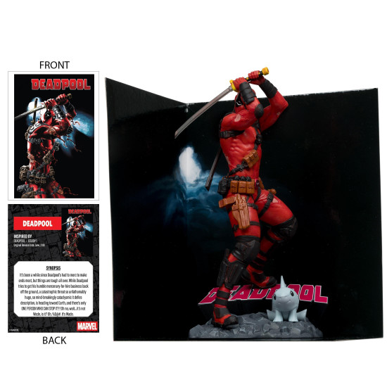 Marvel Deadpool 1:10th Scale Collectible Figure with Scene (Deadpool #1) McFarlane