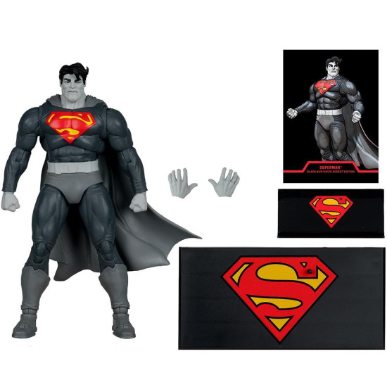 McFarlane Toys DC MULTIVERSE Batman Figure DC Multiverse Superman (The Dark Knight Returns) Black & White Accent Edition Gold Label 7in