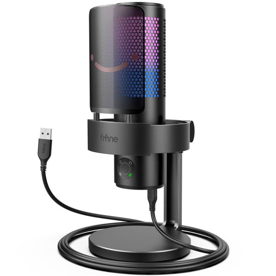 Desktop Microphone FIFINE A9 RGB 4 Polar Patterns- Black